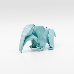 Origami Elefant, handgemacht, Geschenk