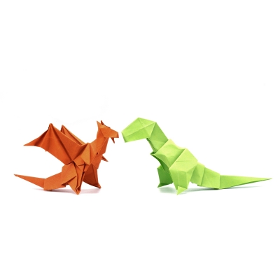 Origami Dinosaurier 1