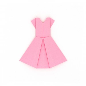 Origami Kleid pink