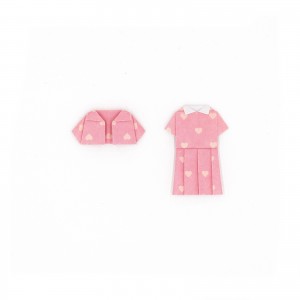 Origami mini Jacke Kleid pink