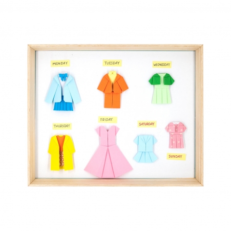 Origami Kleidung Wöchentlich Plan