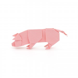 Origami Schwein 3